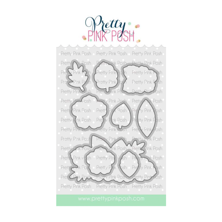 Pretty Pink Posh Happy Hibiscus Clear Stamp and Die Set product image 2