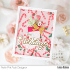Pretty Pink Posh Happy Holidays Hot Foil Plates* candy canes