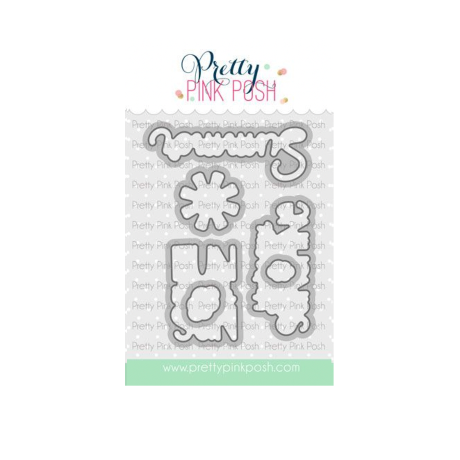 Pretty Pink Posh Happy Summer Clear Stamp and Die Set product image 2