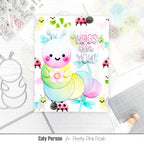 Pretty Pink Posh Hello Friend Clear Stamp and Die Set lots of bugs