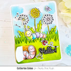 Pretty Pink Posh Hello Friend Clear Stamps dandelions