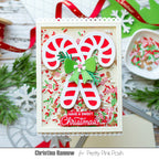 Pretty Pink Posh Holiday Gingerbread Clay Confetti bow