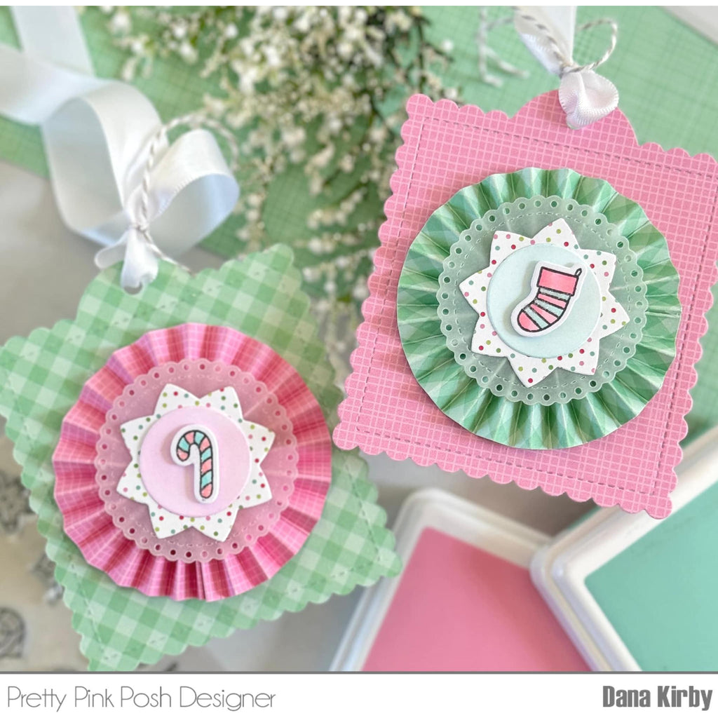 Pretty Pink Posh Holiday Icons Clear Stamps tags