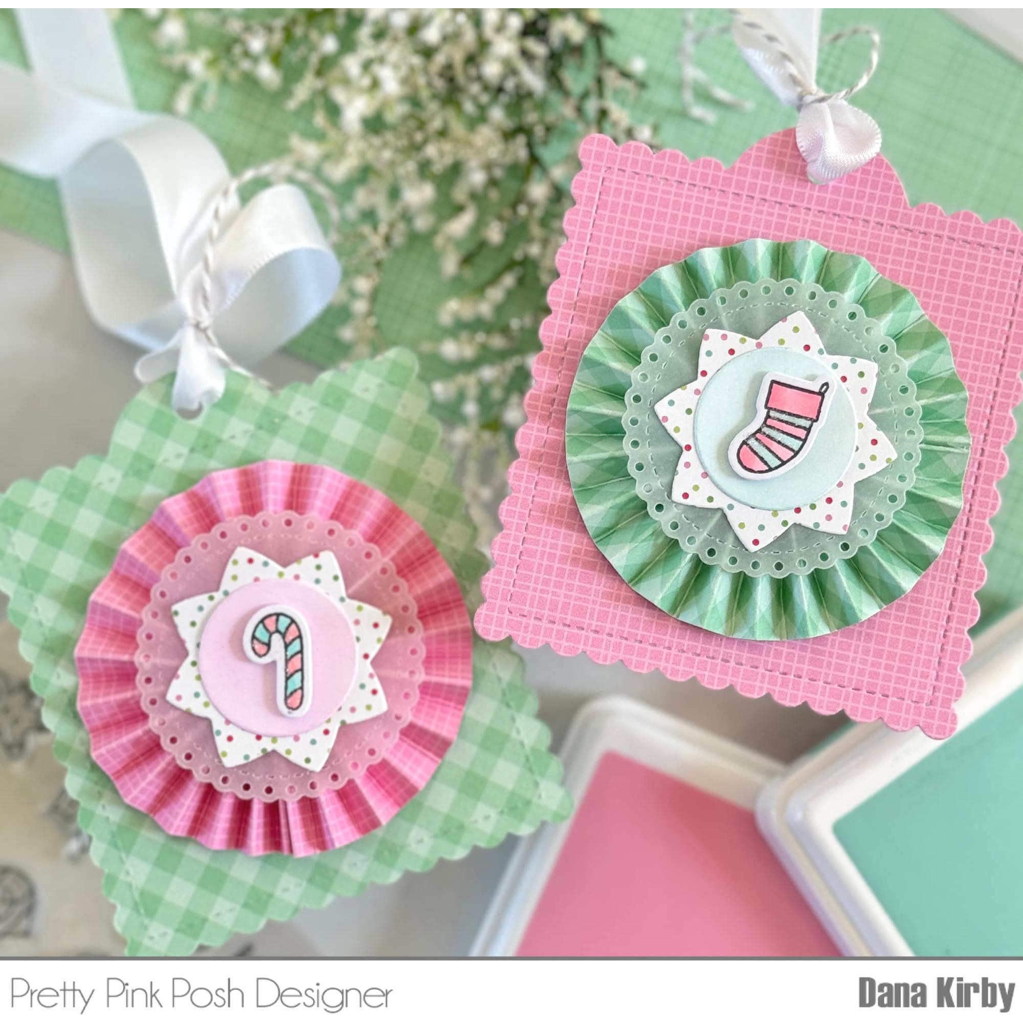 Pretty Pink Posh Holiday Icons Clear Stamps tags