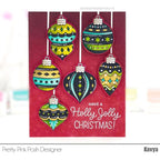 Pretty Pink Posh Holiday Ornaments Clear Stamp and Die Set christmas