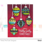 Pretty Pink Posh Holiday Ornaments Dies christmas