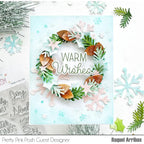 Pretty Pink Posh Holiday Wreath Builder Dies warm wishes
