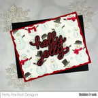 Pretty Pink Posh Holly Jolly Shadow Dies snowmen