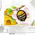 Pretty Pink Posh Honeycomb Stencil just saying hello | color-code:ALT01