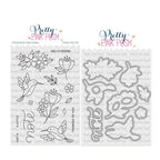 Pretty Pink Posh Hummingbird Floral Clear Stamp and Die Set2