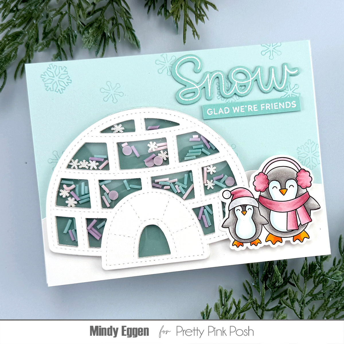 Pretty Pink Posh Igloo Shaker Dies friends