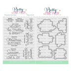 Pretty Pink Posh Inside Sentiments Christmas Clear Stamp and Die Set