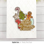 Pretty Pink Posh Inside Sentiments Christmas Clear Stamp and Die Set christmas cookies card