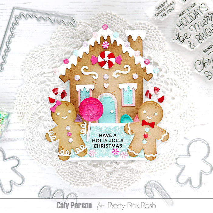Pretty Pink Posh Inside Sentiments Christmas Clear Stamps holly jolly christmas card caly person | color-code:ALT01