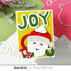 Pretty Pink Posh Joy Word Shaker Dies santa mug card