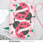 Pretty Pink Posh Ladybug Shaker Dies love 