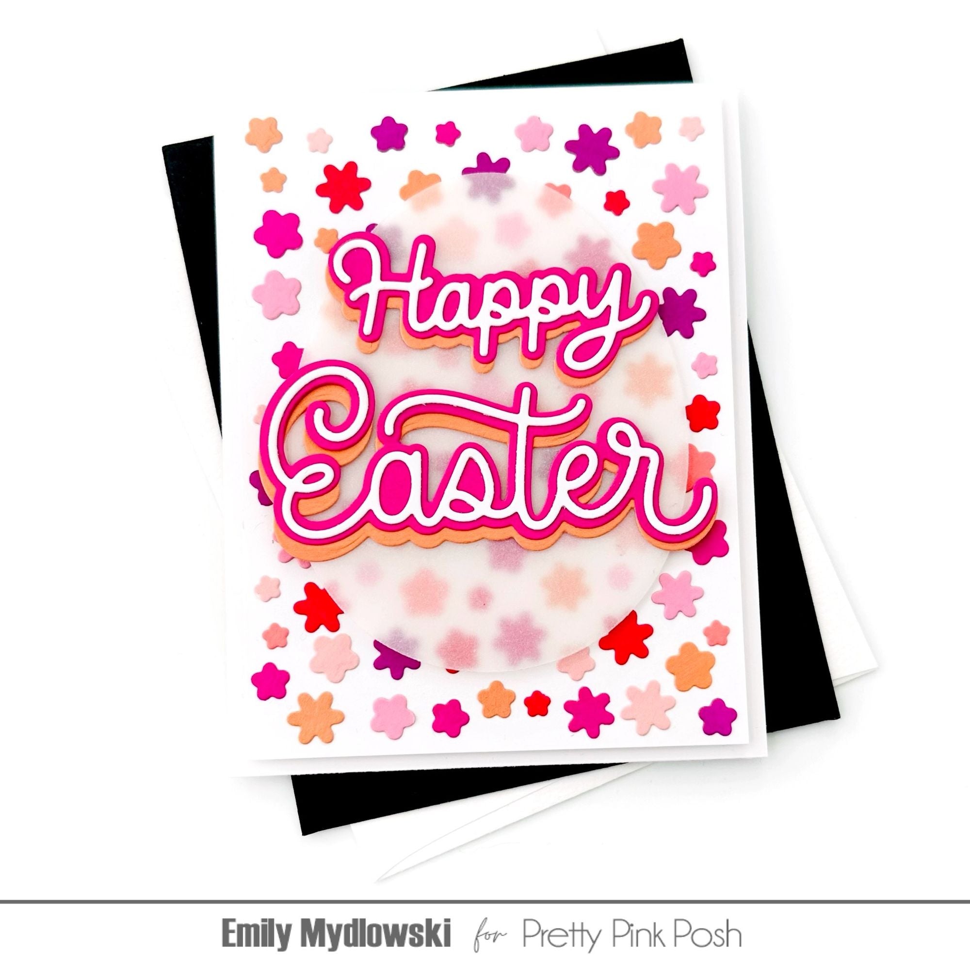 Pretty Pink Posh Large Easter Shadow Dies happy easter
