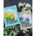 Pretty Pink Posh Large Hello Shadow Dies dandelion | color-code:ALT02