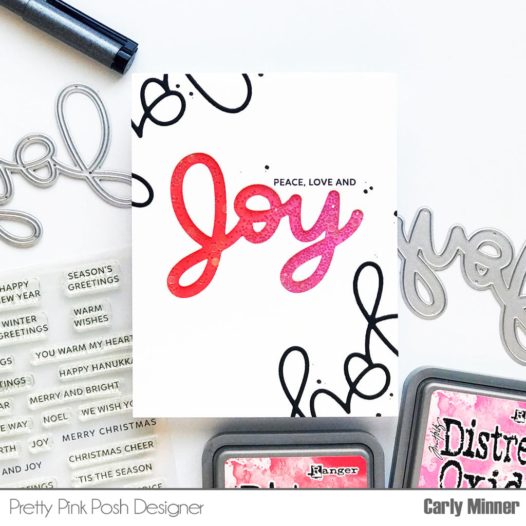 Pretty Pink Posh Large Joy Shadow Dies love