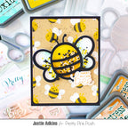 Pretty Pink Posh Layered Bees Stencils sweet bee