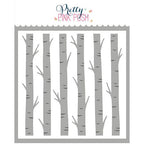 Pretty Pink Posh Layered Birch Trees Stencils