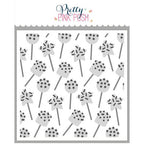 Pretty Pink Posh Layered Birthday Cake Pops Stencils