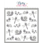 Pretty Pink Posh Layered Bugs Stencils