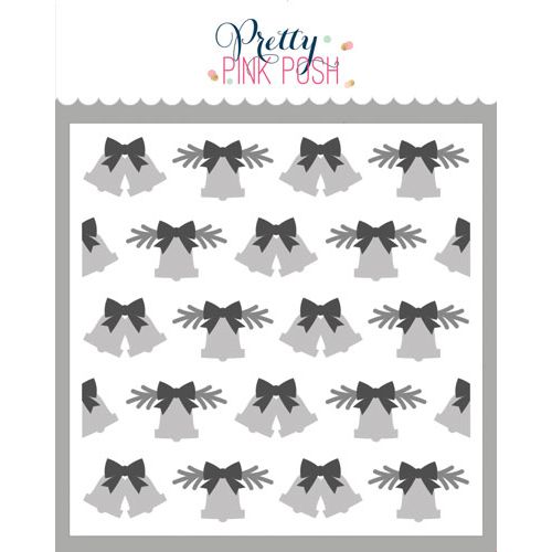 Pretty Pink Posh Layered Christmas Bells Stencils