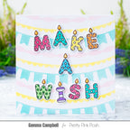 Pretty Pink Posh Layered Garlands Stencils make a wish