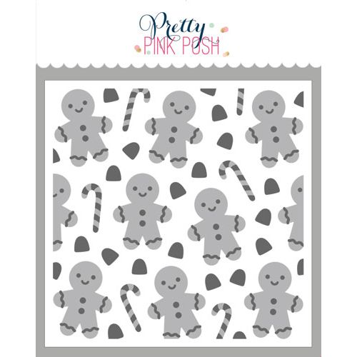 Pretty Pink Posh Layered Gingerbread Stencils