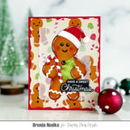 Pretty Pink Posh Layered Gingerbread Stencils christmas