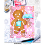 Pretty Pink Posh Layered Gingerbread Stencils gumdrops