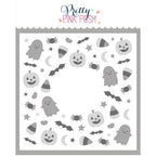 Pretty Pink Posh Layered Halloween Wreath Stencils