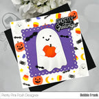 Pretty Pink Posh Layered Halloween Wreath Stencils
