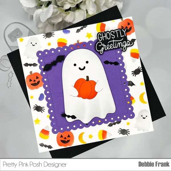 Pretty Pink Posh Layered Halloween Wreath Stencils