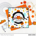 Pretty Pink Posh Layered Halloween Wreath Stencils