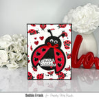 Pretty Pink Posh Layered Ladybugs Stencils hearts and ladybugs | color-code:ALT02