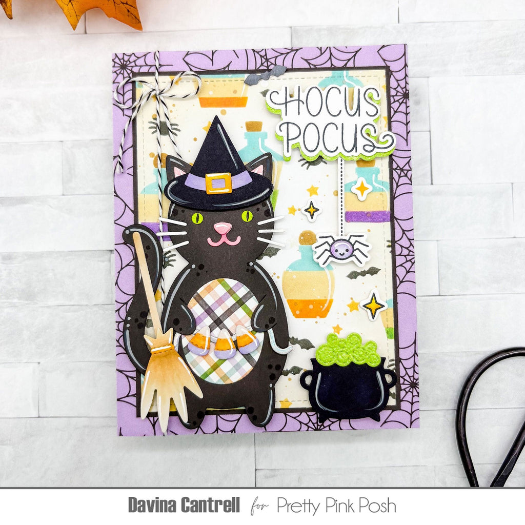 Pretty Pink Posh Layered Potions Stencils cat