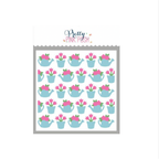 Pretty Pink Posh Layered Watering Can Floral Stencils image 1