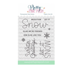 Pretty Pink Posh Let It Snow Clear Stamp and Die Set image 1