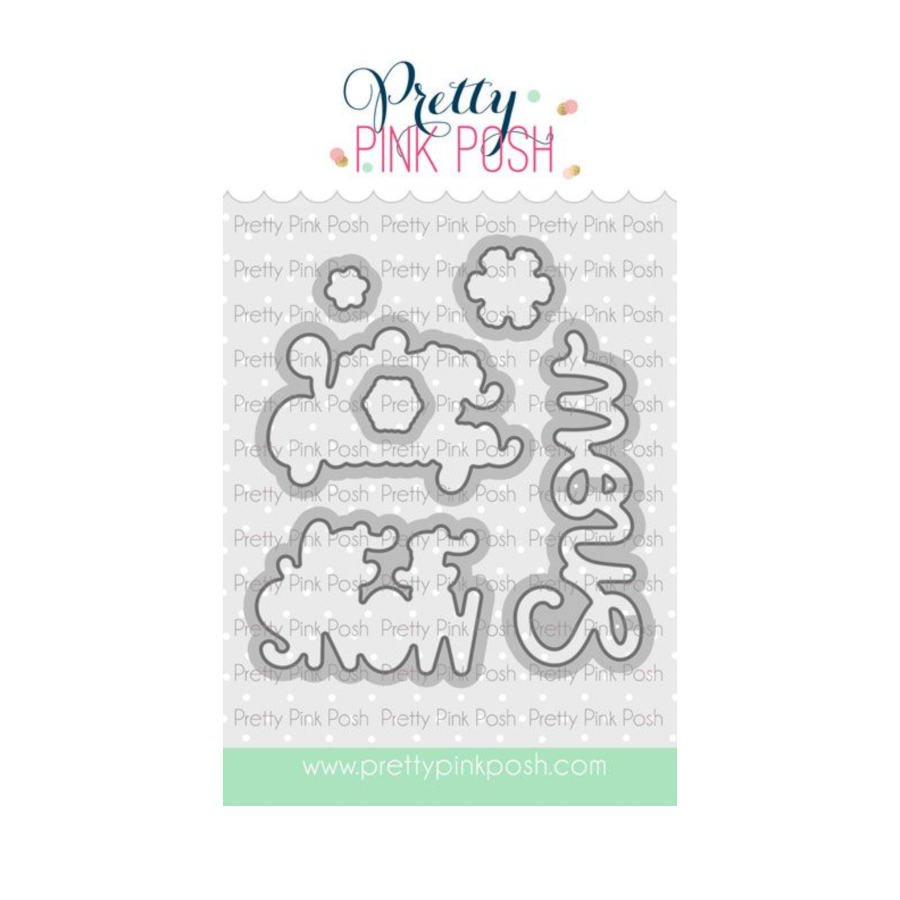 Pretty Pink Posh Let It Snow Clear Stamp and Die Set image 2