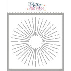 Pretty Pink Posh Line Burst Stencil
