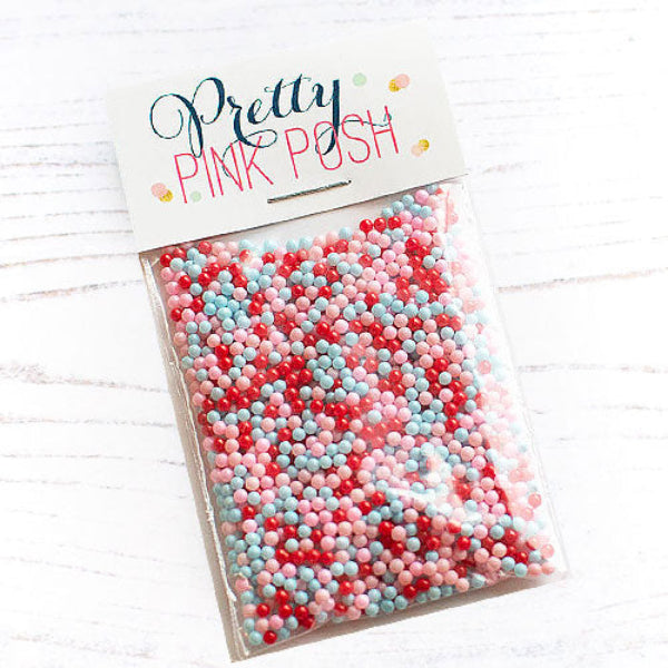 Pretty Pink Posh Love Is Kind Glass Shaker Beads