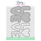 Pretty Pink Posh Love Word Shaker Dies