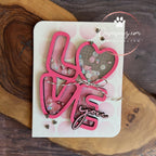 Pretty Pink Posh Love Word Shaker Dies pretty pink