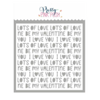Pretty Pink Posh Love Words Stencil