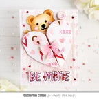 Pretty Pink Posh Love Words Stencil be mine