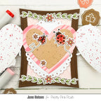 Pretty Pink Posh Lovely Ladybugs Clear Stamps flowers