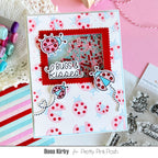 Pretty Pink Posh Lovely Ladybugs Clear Stamps shaker