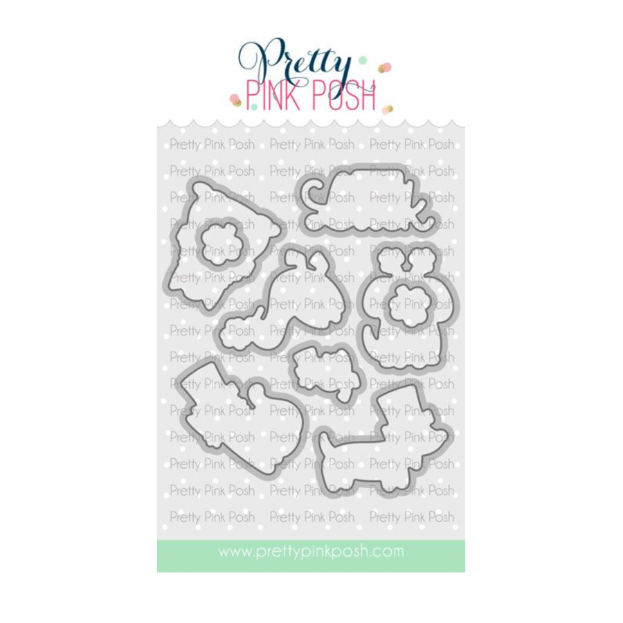 Pretty Pink Posh Lucky Animals Clear Stamp and Die Set image 